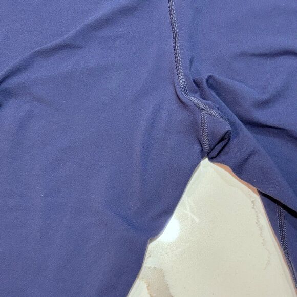 Lululemon Run Pace Crop Capris Workout Leggings 2012-2014 Blue Side Stripe 10 - Picture 10 of 15